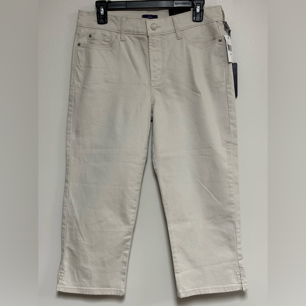 NWT NYDJ Ariel crop clay lift tuck slimming pants 8